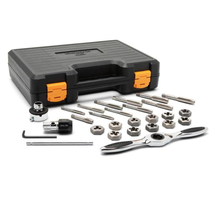 Apex Tool (442) 82813 27 Piece SAE Ratcheting Tap & Die Set