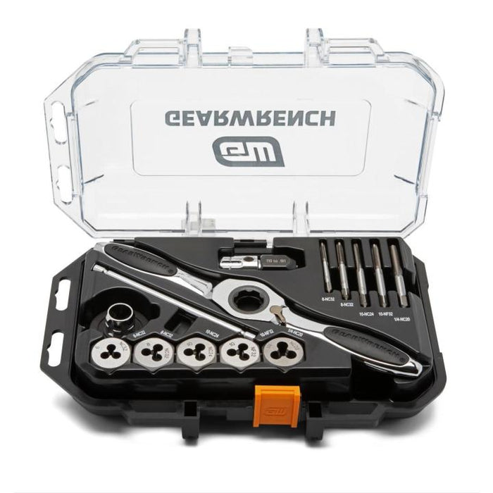 Apex Tool 82816 15 Piece SAE Ratcheting Tap & Die Set