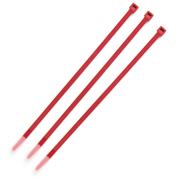 Grote 83-6030-3 Nylon Cable Ties Color Ties, 1000 Pack, Red, pack of 1000