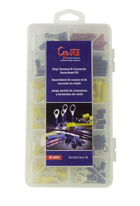 Grote 83-6554 Nylon & PVC Terminal Kits, pack of 99