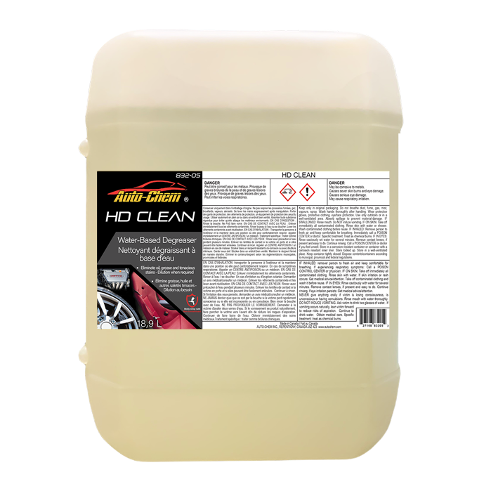 Auto-Chem (342) 832-05 HD CLEAN Water-Based Degreaser, 18.9L
