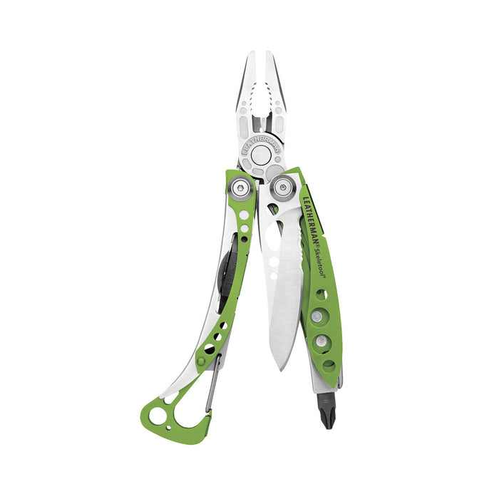 Leatherman (127) 832211 LEATHERMAN SKELETOOL® - SUBLIME GREEN - A compact, ultra-light 5 oz. multi-tool with a combo knife, bit driver, pliers and more. SHEATH Not Included