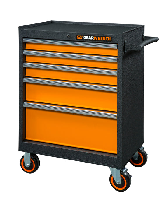 Apex Tool (442) 83241 GEARWRENCH GSX Tool Storage - 26" 5 DRAWER CABINET - Overall Width 27.6", Overall Depth 18.2", Overall Height 37.2", Weight 118.4 lbs