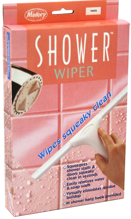 Hopkins Canada 83300 10IN SHOWER WIPERTM - WHITE HANDLE & WHITE BLADE