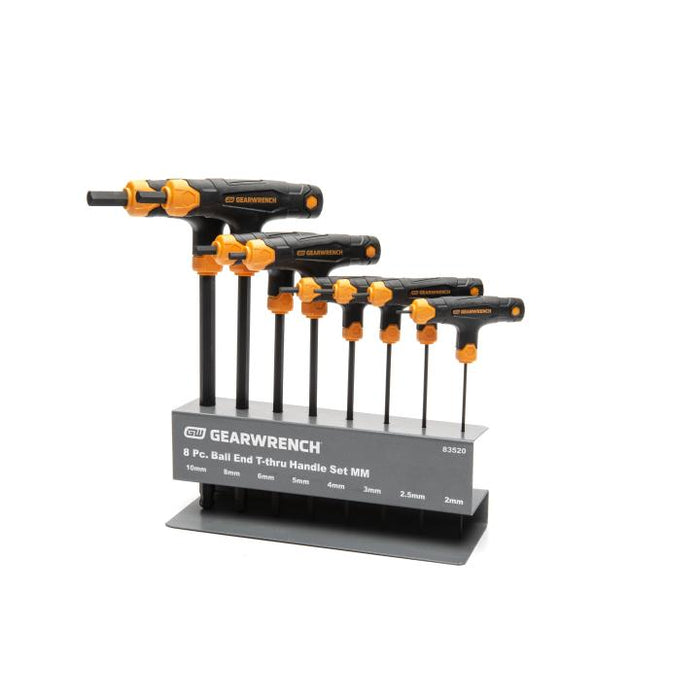 Apex Tool 83520 8 Piece Metric Ball End T-Handle Hex Key Set