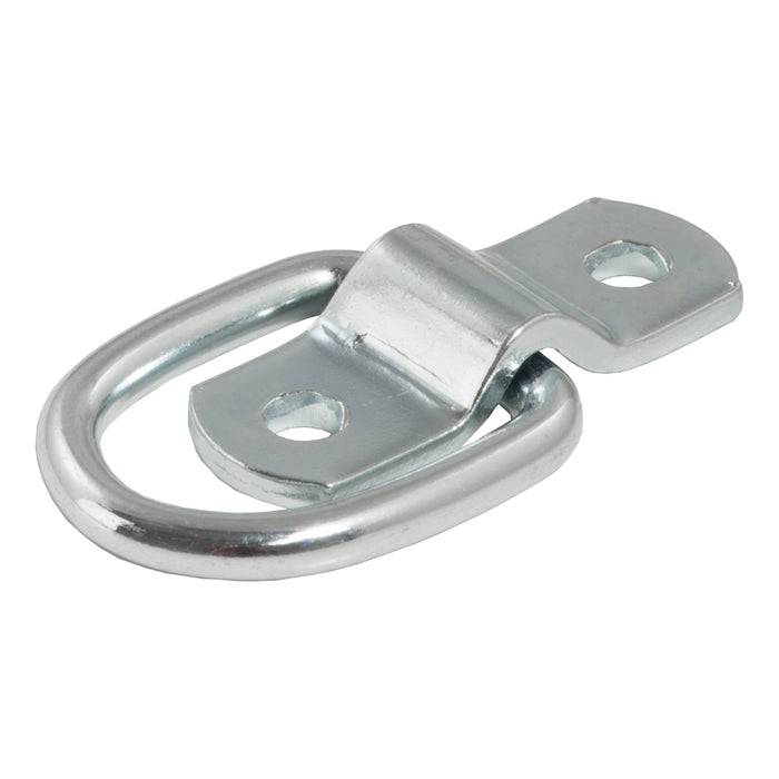 Curt 83730 1" x 1-1/4" Surface-Mounted Tie-Down D-Ring (1,200 lbs, Clear Zinc)