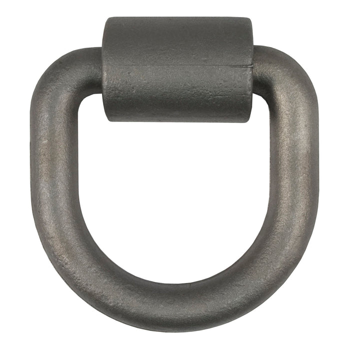 Curt (167) 83760 3"x 3" Weld-On Tie-Down D-Ring (8,833 lbs, Raw Steel)
