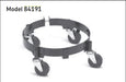 Lincoln (502) 84191 Lincoln Industrial 84191 Band Dolly and Caster Assembly For 25-50 Lb Refinery Containers, Black