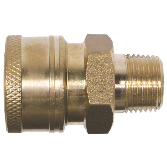 BE Pressure (374) 85.300.108 COUPLER 3/8INQC MNPT BRASS