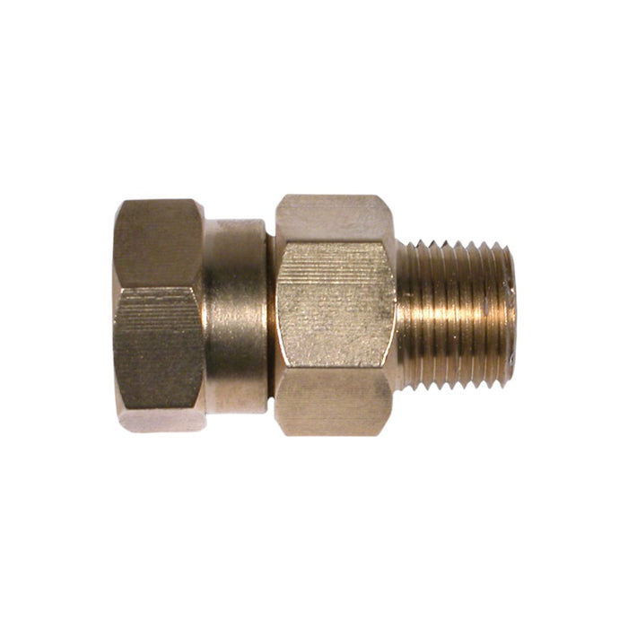 BE Pressure (374) 85.300.110 BE 3/8" FNPT X 3/8" MNPT Brass Swivel Fitting