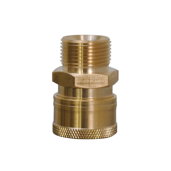 BE Pressure (374) 85.300.143BEP Coupler Adapter Quick Connect M22 Male x Female – Brass - 3/8IN