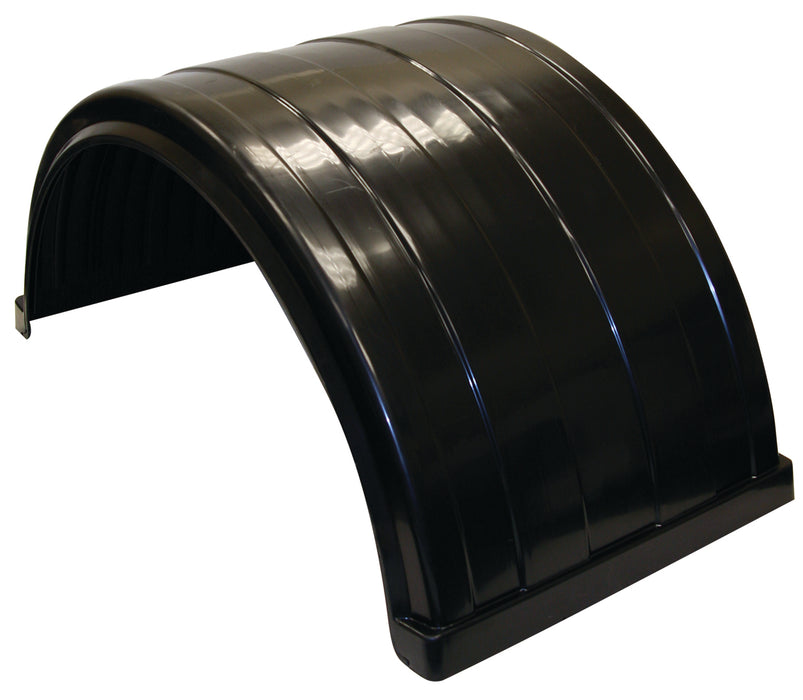 Buyers Products (577) 8590245 Ribbed Black Polyethylene Fender-Fits Up to 24.5 Inch Dual Rear Wheels