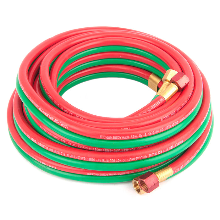 Forney (332) 86105 R-Grade Oxy-Acetylene Hose, 3/16 in x 25ft