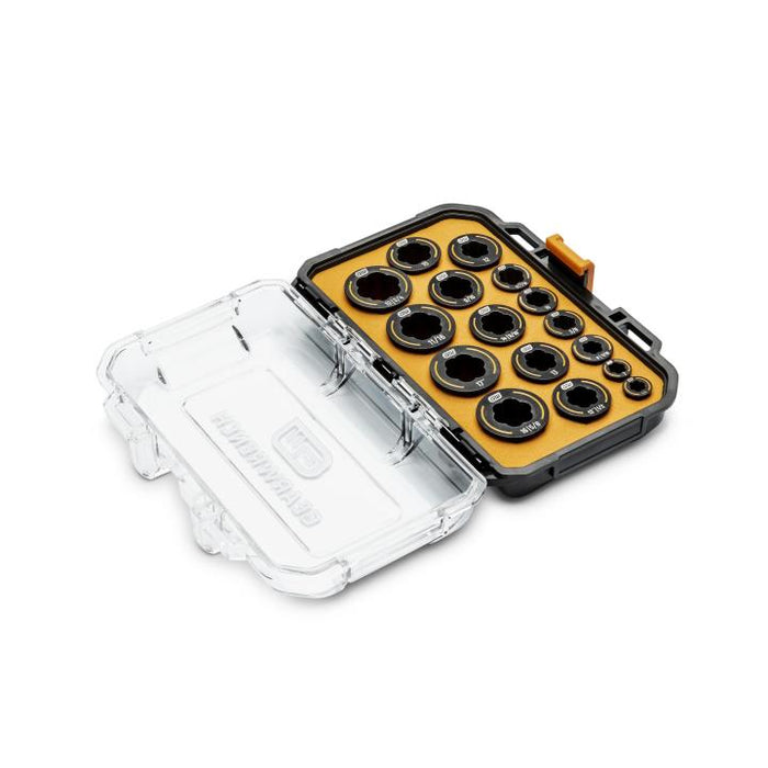 Apex Tool (442) 86192 16 Piece Bolt Biter™ SAE/Metric Wrench Insert Set