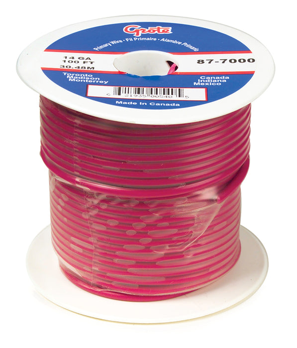 Grote 87-6500 PRIMARY WIRE 12 GAUGE RED 500 FT SPOOL