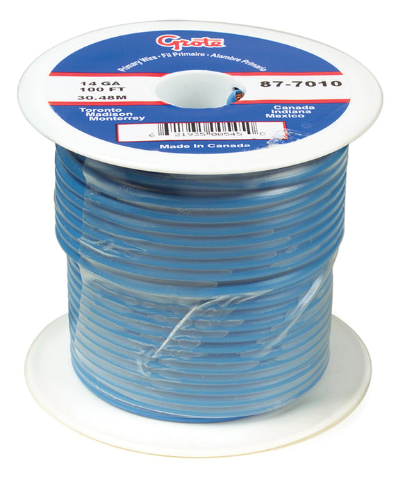 Grote (522) 87-6510 PRIMARY WIRE 12 GAUGE BLUE 500 FT SPOOL