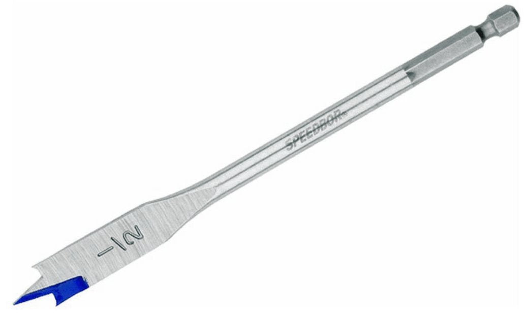 Irwin 88808 IRWIN SPEEDBOR Standard-Length Spade Drill Bit, 1/2-Inch x 6-Inch length (88808)