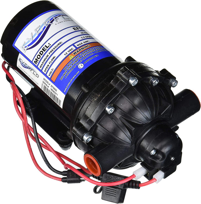 BE Pressure (374) 90.240.550 5.5GPM 12V Diaphragm Pump-1/2 FNPT Connection