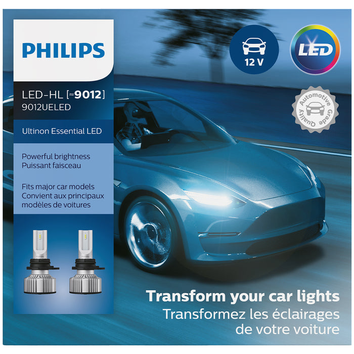 Philips Lumileds (335) 9012UELED Philips 9012 Ultinon Essential LED Headlights, Pack of 2