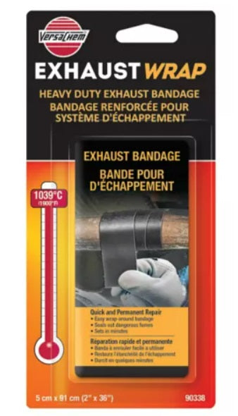 Permatex 90338 VersaChem® Exhaust Wrap Heavy-Duty Bandage, 2"x36"