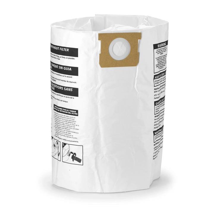 Shop-Vac (364) 9066333 Type G Shop-Vac® 15-22 Gallon* Disposable Filter Bags (3 Pack)