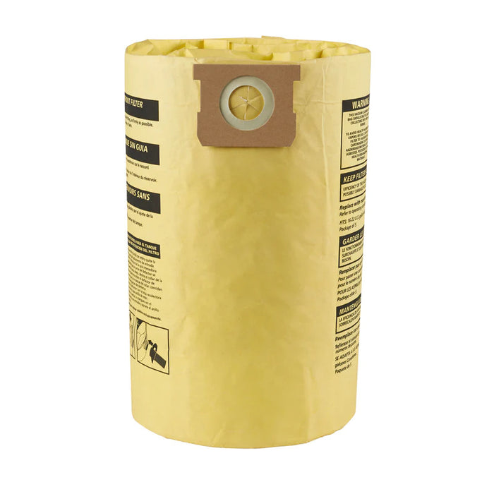 Shop-Vac (364) 9067333 Type J Shop-Vac® 15-22 Gallon* High Efficiency Disposable Filter Bags (2 Pack)