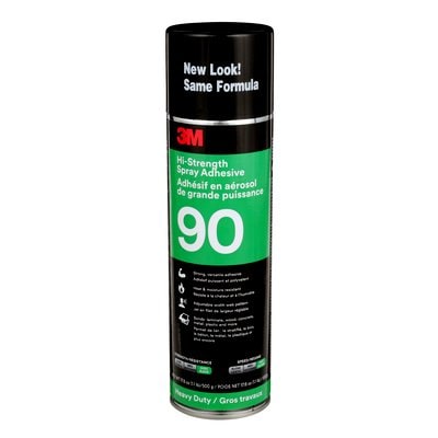 3M 90 3M™ Hi-Strength Spray Adhesive, 500 ml, 3M Stock No. 7000023924