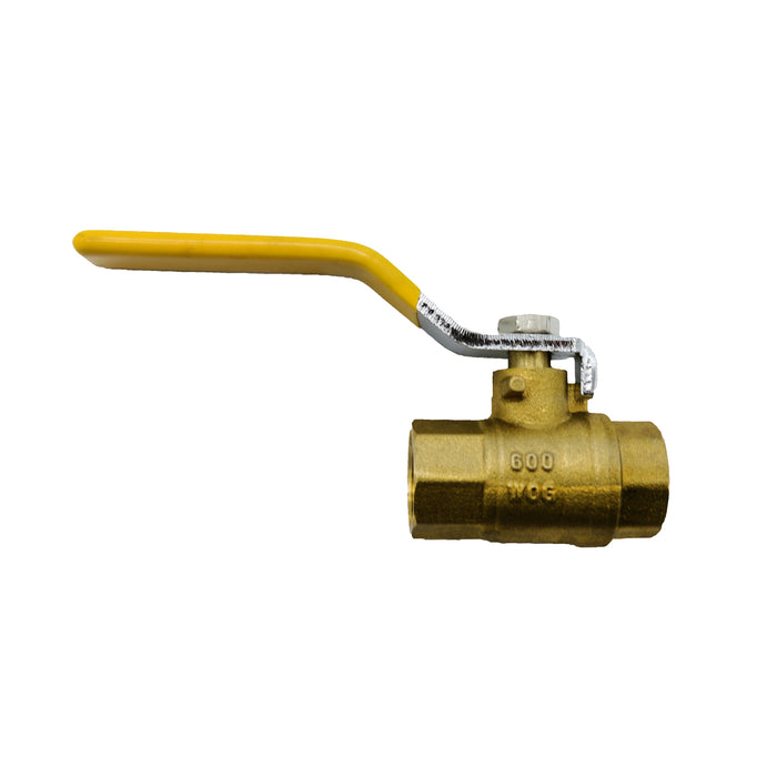 Braber Equipment 91.000.002 Brass Ball Valve non CSA full port 1/4 turn 600PSI 3/8"