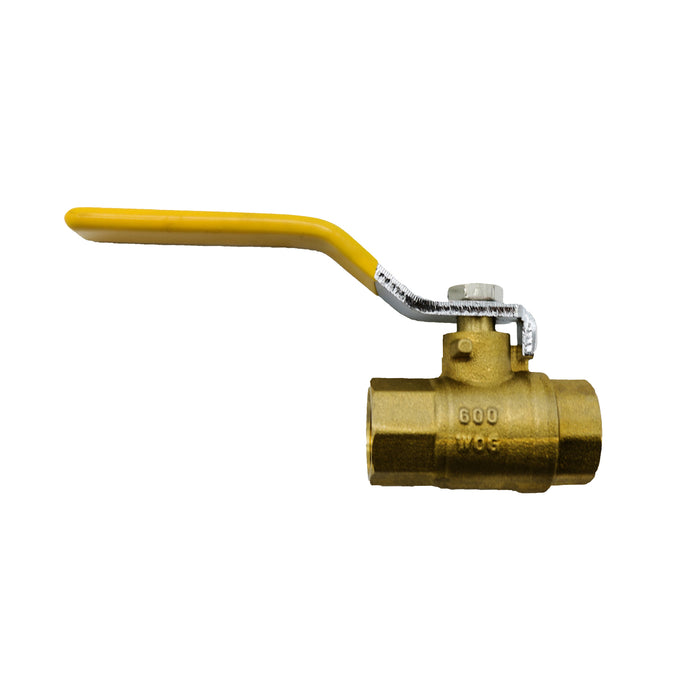 Braber Equipment (373) 91.000.006 Brass Ball Valve non CSA full port 1/4 turn 600PSI 1 1/4"