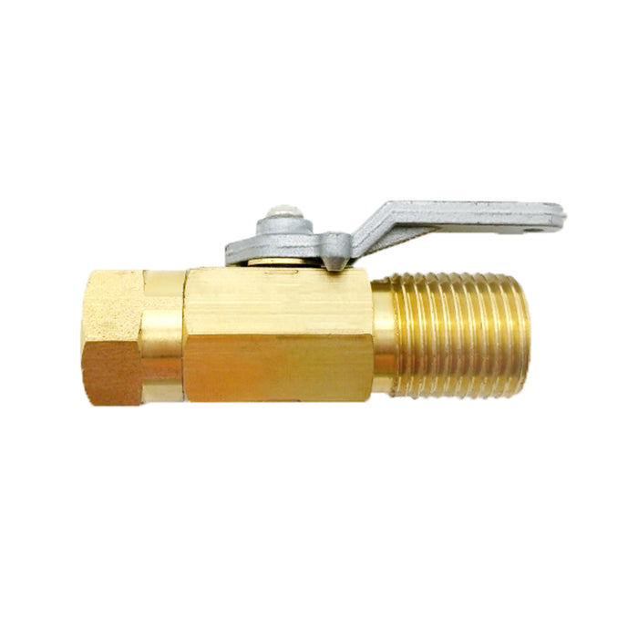 Braber Equipment (373) 91.900.056 Brass M Nozzle Ball Valve 1/4" FNPT x 11/16" M Nozzle thread