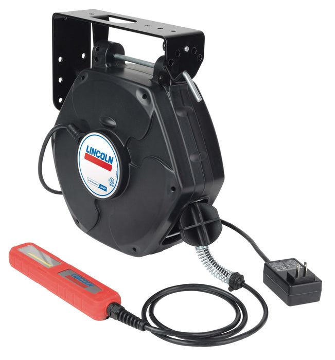 Lincoln (502) 91023 Lincoln Industrial 91023 Chip-on-Board LED Light Reel, 50 Ft. Reel to Light Cord Length, 120 VAC