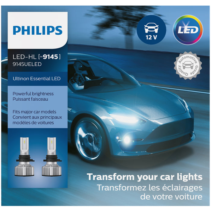 Philips Lumileds (335) 9145UELED Philips 9145 Ultinon Essential LED Headlights, Pack of 2