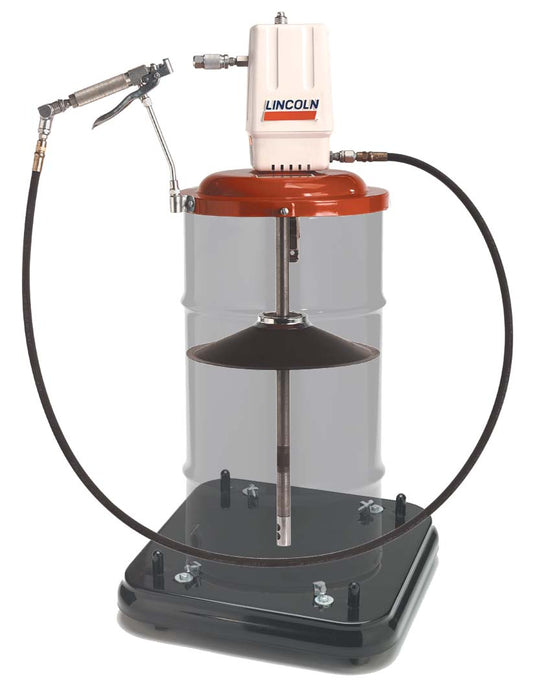 Lincoln (502) 917 Lincoln Industrial 917 Heavy-Duty, Air Operated Grease Pump for 120 lbs. Drums, 50:1 Ratio, 1/4 in. NPTF Air Inlet