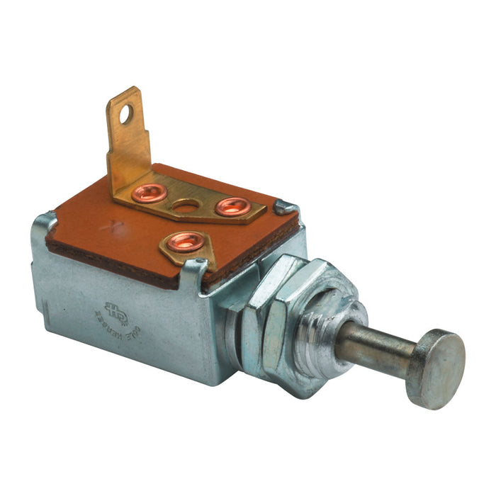 Cole Hersee 91812-BX Self-Grounded Door Switches Series - Self-Grounding in Metal Panel Push-Button Momentary Door Switches