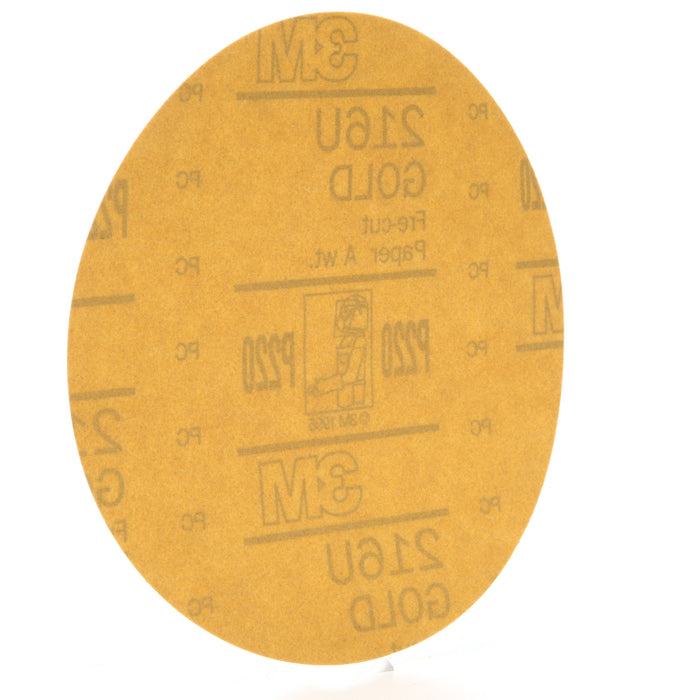 3M (815) 00978 3M™ Hookit™ Gold Disc, 216U, 00978, P220, A-weight, 6 in (15.24 cm), Colour: Yellow, 3M Stock No. 7000119716