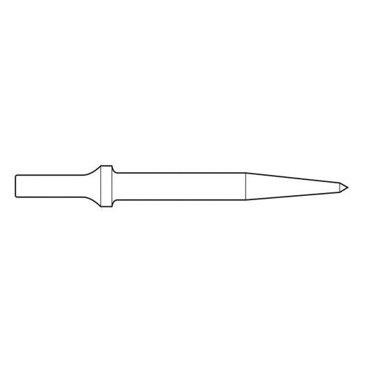 Zip Gun - Pencil Point Chisel 18" .401 Shank Round Collar