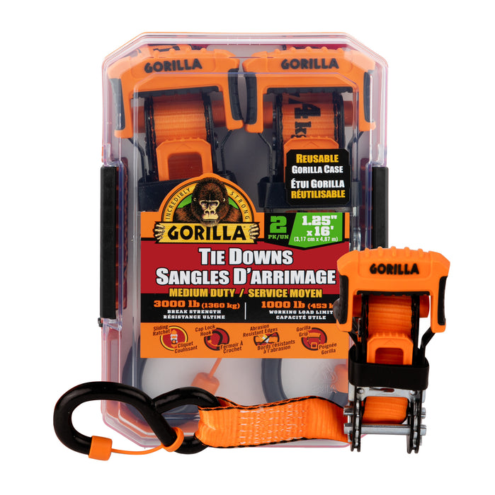 Erickson 93003 (2) 1.25IN X 16FT 3000 LB SLIDING RATCHET STRAP