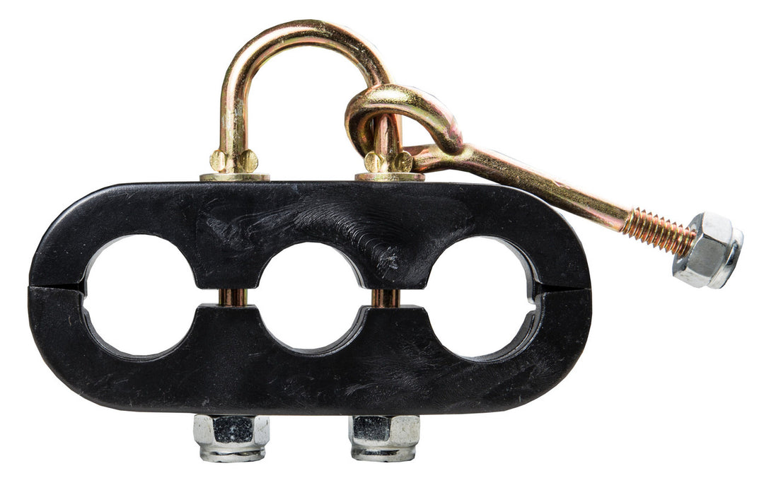 Tectran 94-0001 3-HOLE BEEFY CLAMP-U+EYE BOLT HOLDS DUAL AIR/1 POWER LINES
