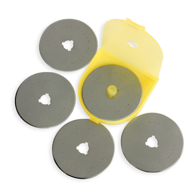 Olfa 9458 60mm Tungsten Tool Steel Rotary Blades, Pack of 5