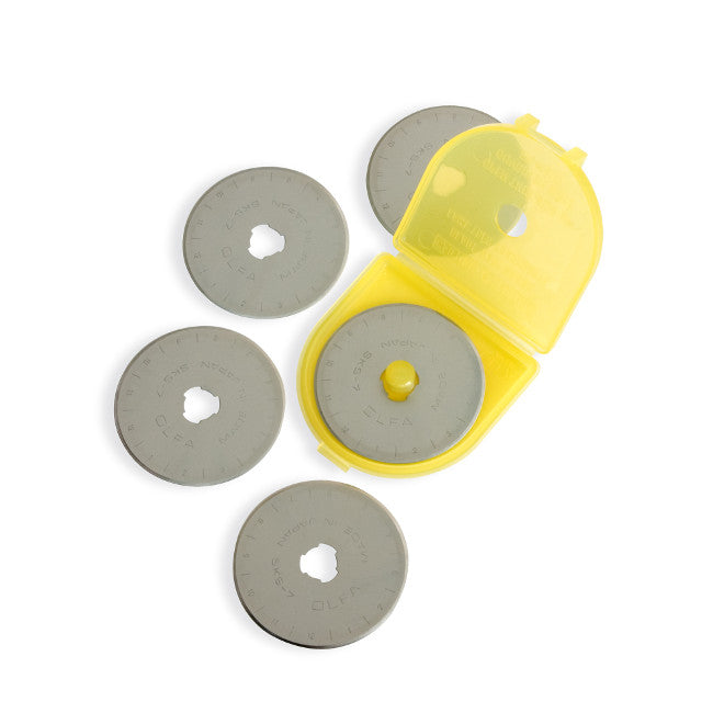 Olfa 9460 45mm Tungsten Tool Steel Rotary Blade, Pack of 5