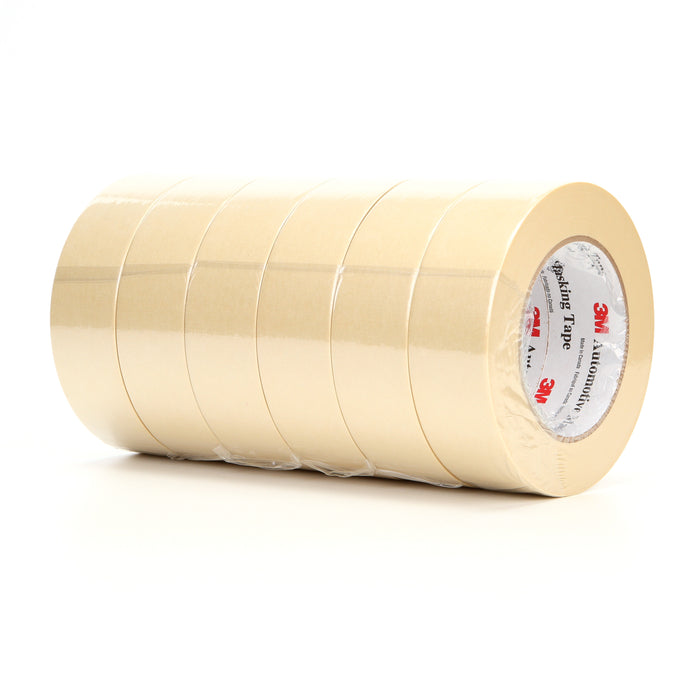 3M (815) 06547 3M™ Automotive Masking Tape, 06547, 1.4 in x 180 ft. (36 mm x 55 m), Colour: Natural, 3M Stock No. 7000119726