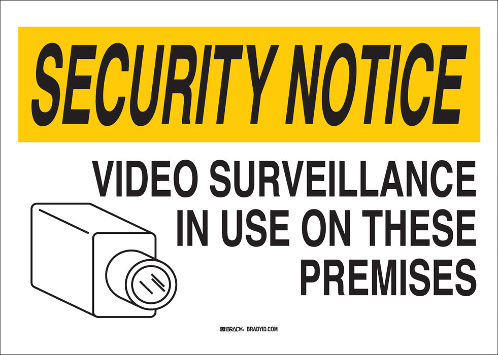 Brady (458) 95496 B-401 Plastic Safety Sign