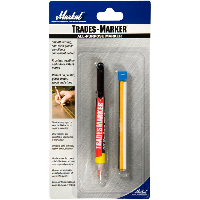 La-Co/Markal 96000 TRADES-MARKER® - Mechanical grease pencil - Assorted colours with holder - Carded
