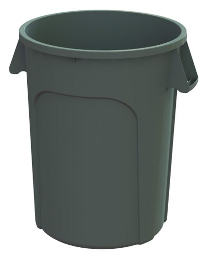 Globe 9644 44 gal Waste Container Grey