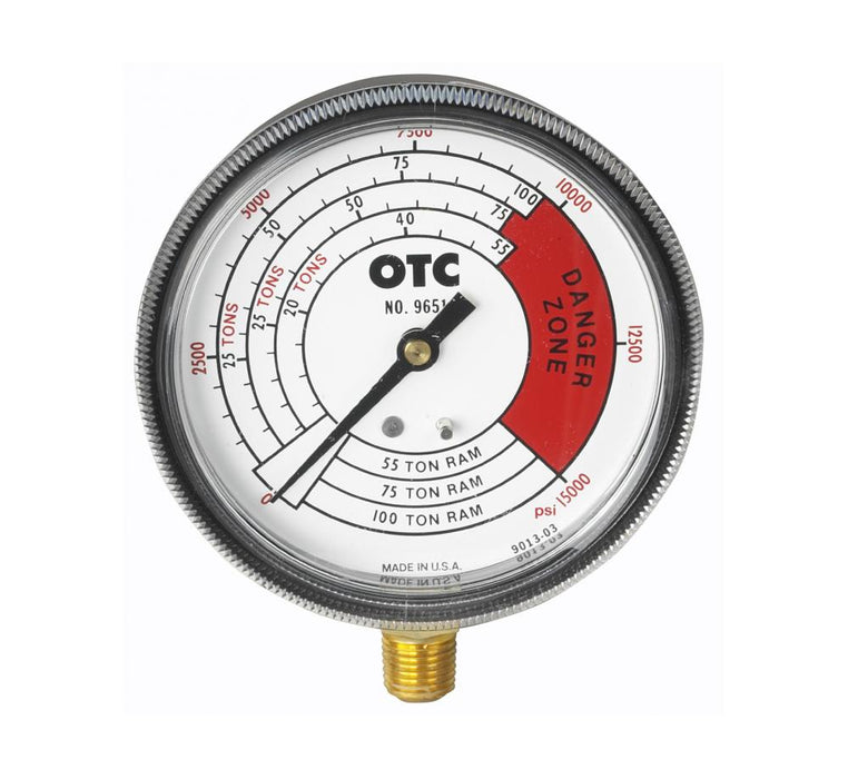 OTC/Bosch (142) 9651 PRESSURE GAUGE, 4-SCALES, 0-100 TON