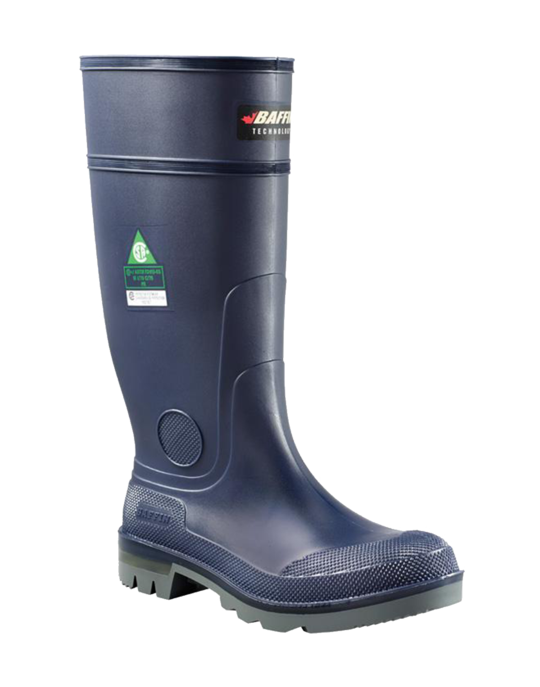 Baffin 96790000587AAA009 Baffin Safety Bully (STP) Boot Size 9 - Temperature Rating: All Season - Oil and acid resistant Ultra-Flex compound - Generous wider fit - Self cleaning insole - GelFlex fatigue resistant midsole - Comfort crafted