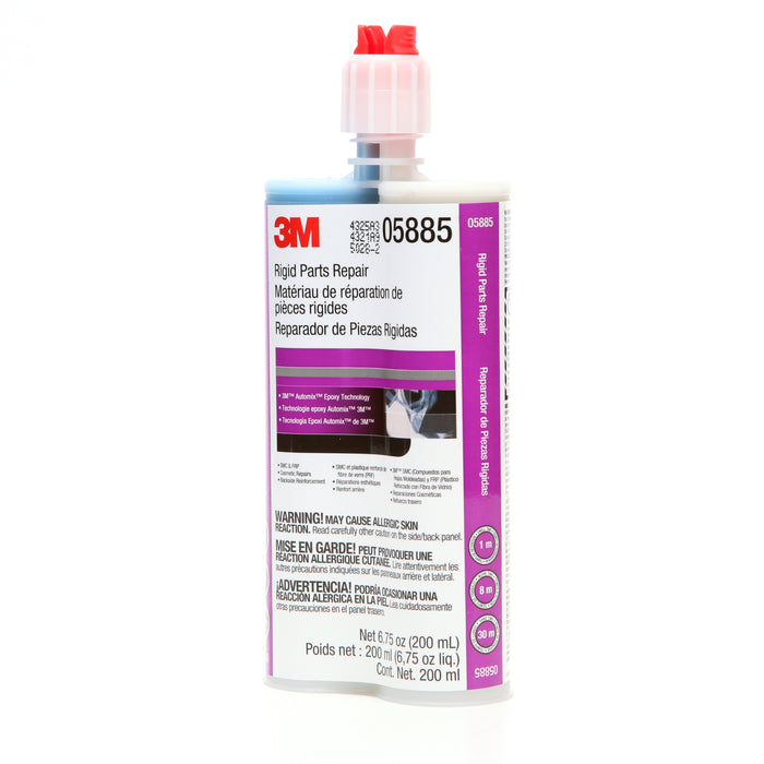 3M 05885 3M™ Rigid Parts Repair, PN05885, 6.8 fl. oz. (200 ml), Colour: Blue, 3M Stock No. 7100020862