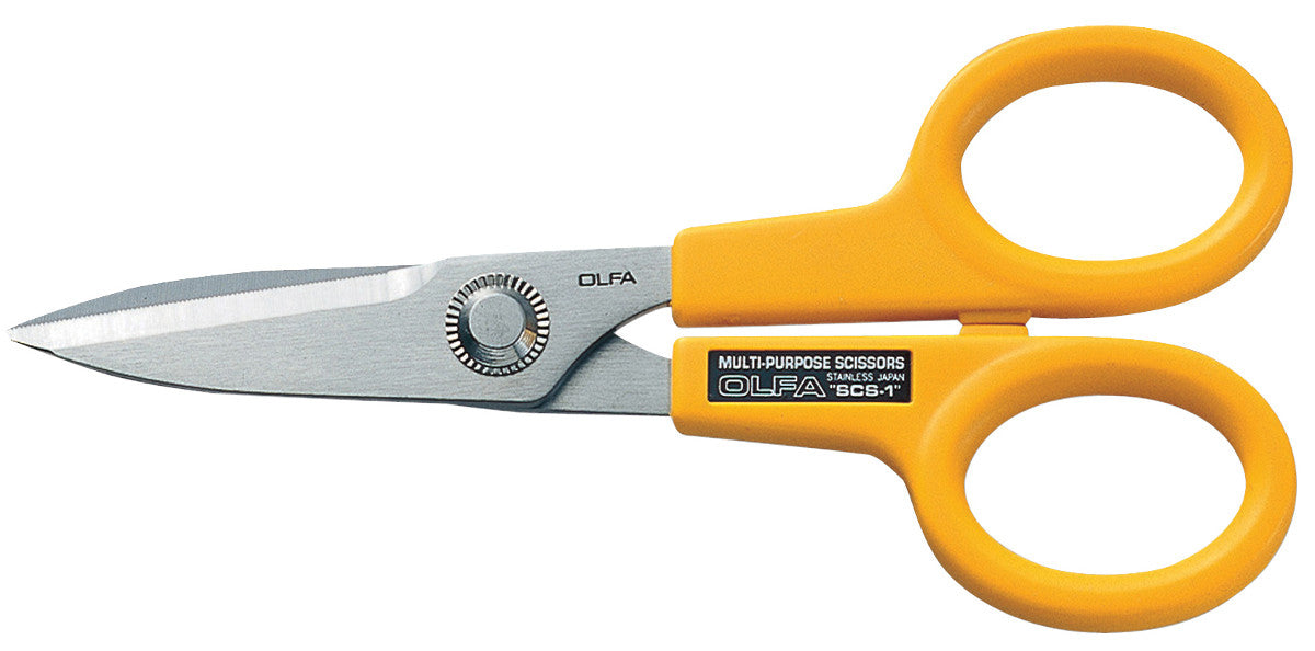 Olfa 9765 5" Stainless Steel Serrated Edge Scissors (SCS-1)