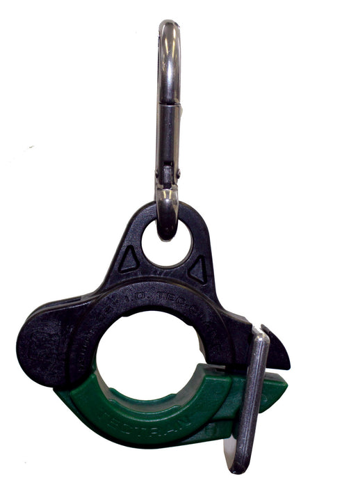 Tectran (667) 98125ST 1.25" TEC-CLAMP, GREEN WITH STAINLESS STEEL CLIP
