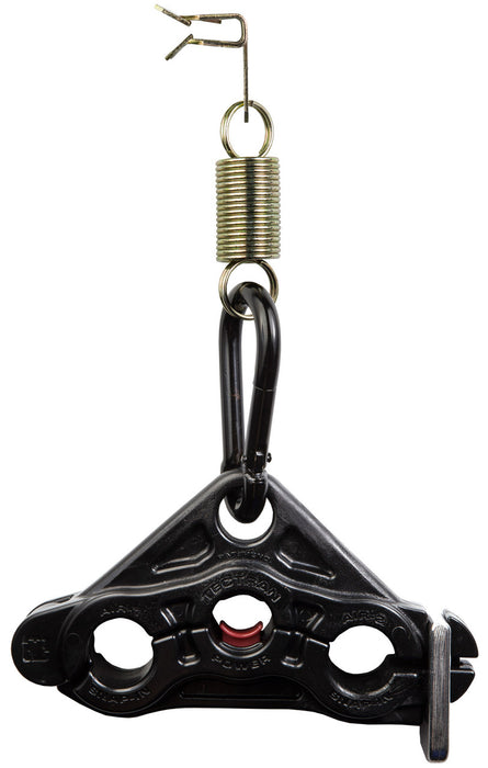 Tectran (667) 9817-3 UNDER CARRIAGE SLIDER HOSE TENDER 3 HOLE TEC CLAMP-2.5" SPRING